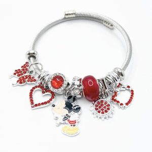 Pulsera Acero Inoxidable Mickey Mouse