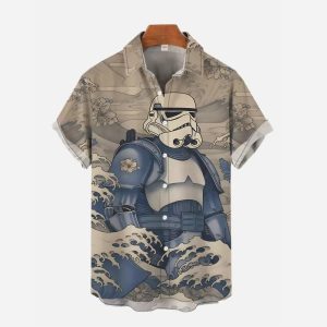 Camisa Star Wars Estilo Hawaiano