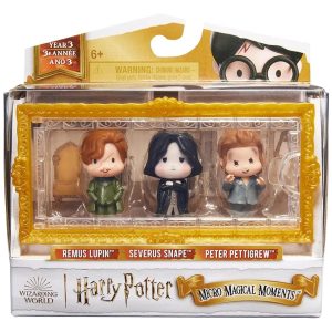 Figuras de Harry Potter Micro Magical Moments de Remus Lupin, Severus Snape y Peter Pettigrew